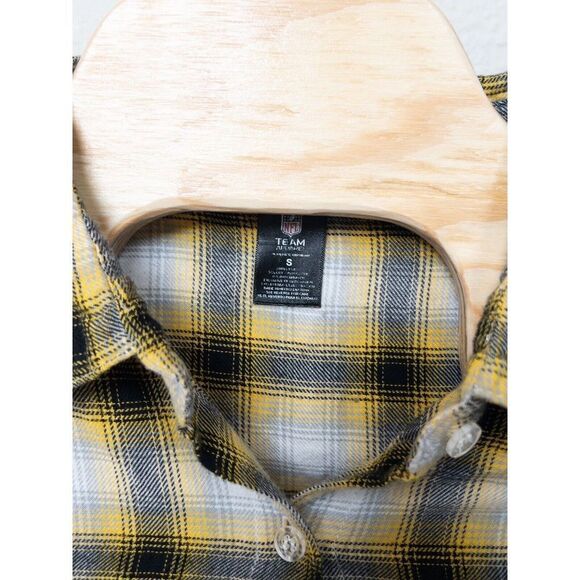 Pittsburgh Steelers NFL Team Apparel Flannel Long Sleeve Mens Small - Picture 4 of 10